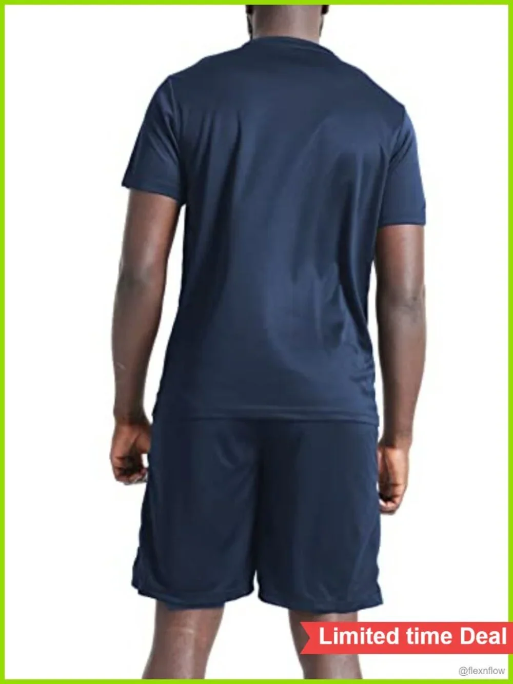 Men's 3-Piece Athletic Shorts & Top Set Quick-Dry Moisture Wicking Active Wear